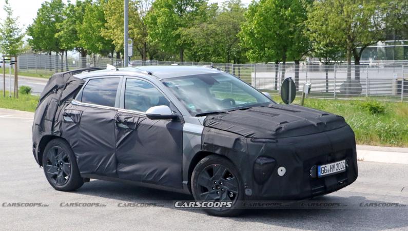 Lộ ảnh mới nhất về Hyundai Kona 2024 lấy cảm hứng từ Ioniq 5