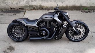 Harley-Davidson Night Rod độ tuyệt đẹp với thiết kế bánh xe lục giác