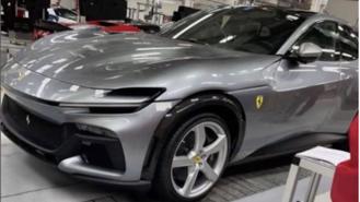 SUV đầu tiên của Ferrari rò rỉ hình ảnh chi tiết trong nhà máy 