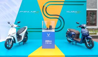 VinFast ra mắt 5 mẫu xe máy điện mới, di chuyển gần 200 km/lần sạc