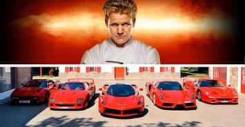 Sở thích sưu tập xe Ferrari của siêu đầu bếp Gordon Ramsay