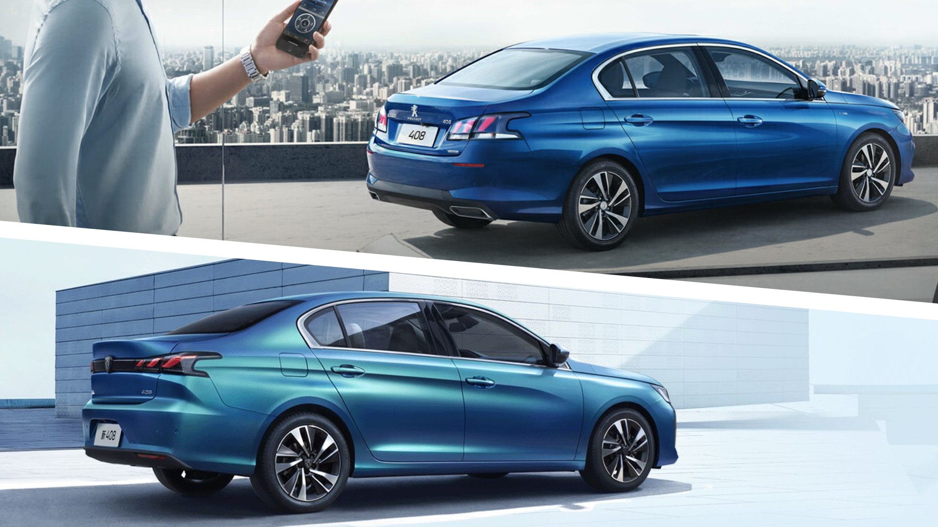 Có thể dự đoán mẫu sedan 408 mới chia sẻ một số bộ phận với người tiền nhiệm của nó. Tuy nhiên, phần đầu xe đã được thiết kế lại hoàn toàn với đèn pha mạnh mẽ và DRL dọc đặc trưng trên cản trước tương tự như 308 mới và 3008.