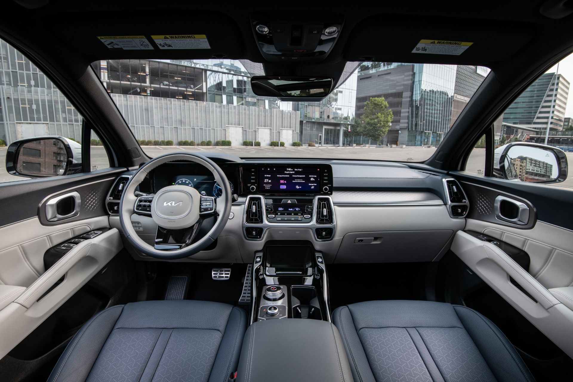 Một phần nội thất Kia Sorento PHEV.