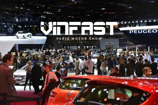 Gian trưng bày của VinFast tại Paris Motor Show 2018.