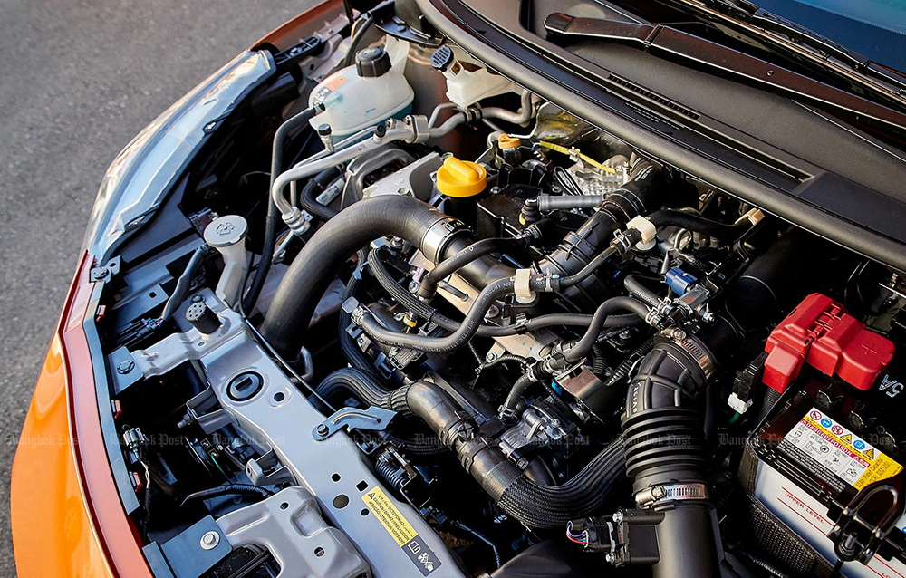 Động cơ Turbo tăng áp giúp Nissan Almera có lợi thế cạnh tranh với các mẫu xe cùng phân khúc.