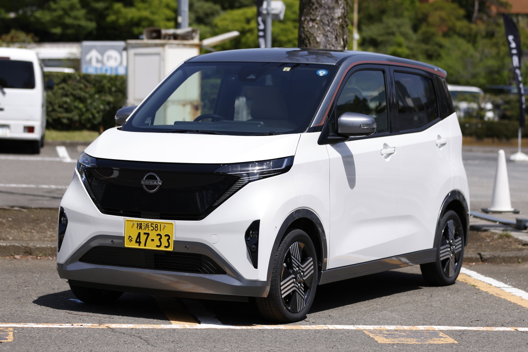 Mẫu xe điện Nissan Sakura EV.