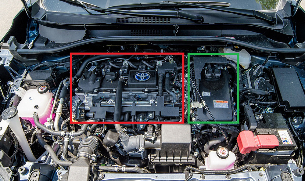 Động cơ Hybrid trên mẫu xe Toyota Corolla Cross.