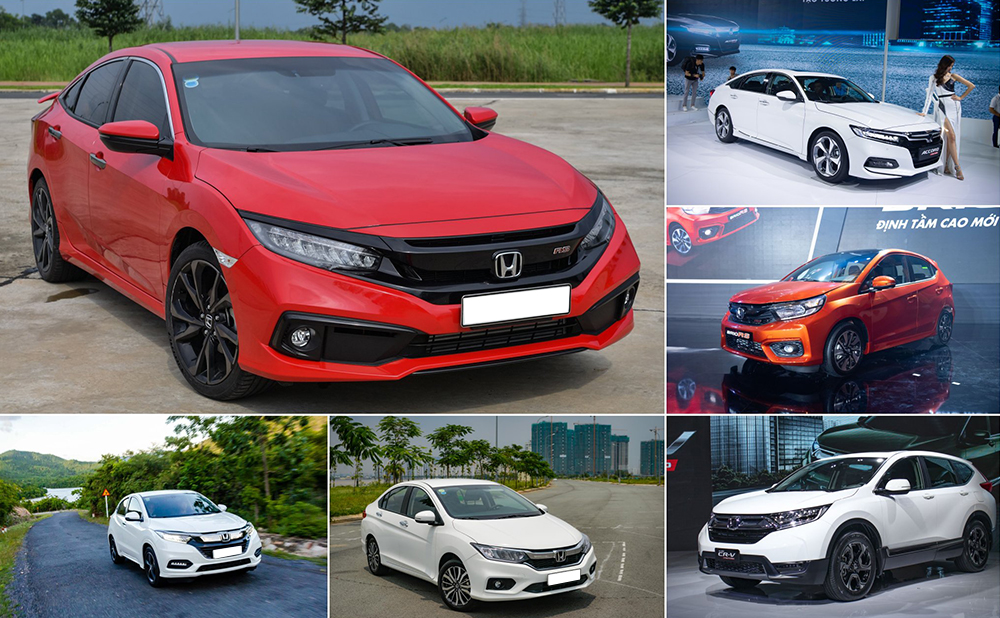 Đa số mẫu xe ghi nhận mức sụt giảm doanh số trên dưới 50%. Ảnh: Honda Việt Nam.