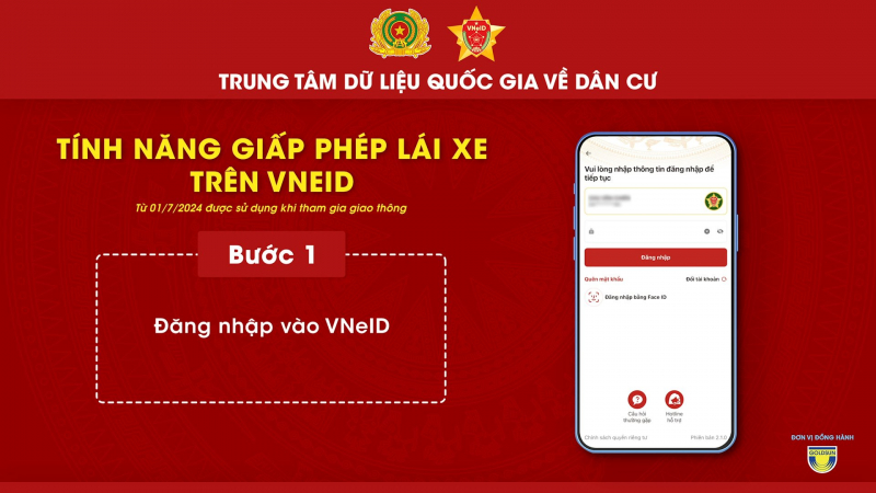 Từ 1/7, người tham gia giao thông có thể xuất trình giấy tờ qua ứng dụng VneID 