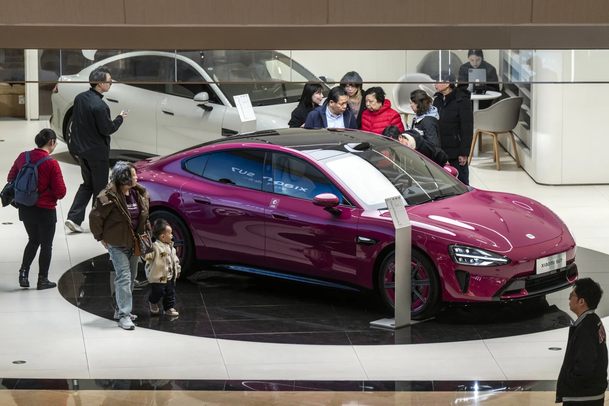 Mẫu xe SU7 sedan. Ảnh: Bloomberg.