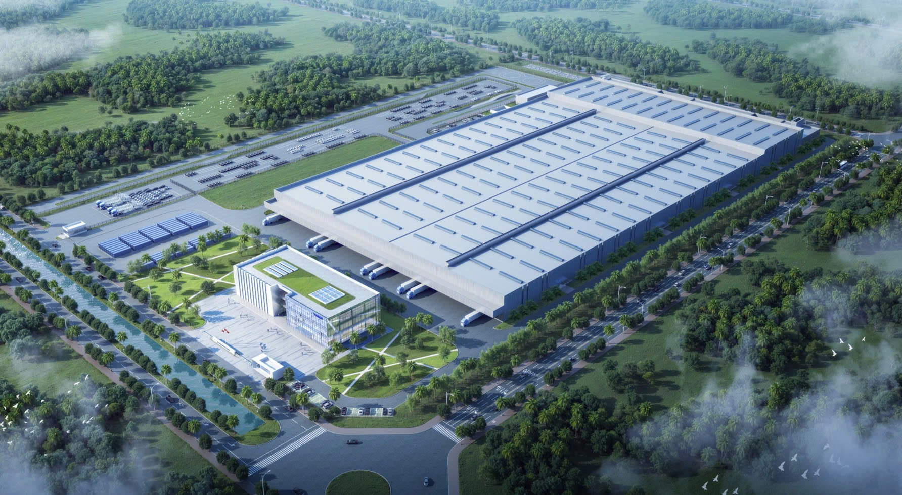 <i>Phối cảnh nhà máy CKD của Geely và Tasco ở Việt Nam.</i>