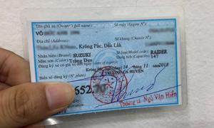 Bị mất giấy đăng ký xe máy có làm lại được không?