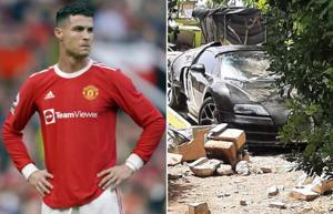 Siêu xe Bugatti Veyron Vitesse giá 2 triệu USD của Cristiano Ronaldo gặp nạn tại Tây Ban Nha