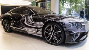 Bentley Continental GT Art: chiếc xe chuyển động cả khi đang đứng yên