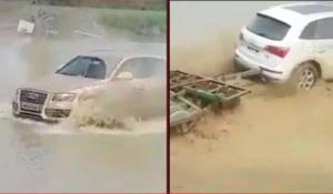 Chuyện lạ: Dùng xe sang Audi Q5 để… cày ruộng
