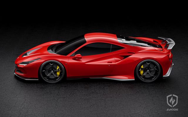 Siêu xe Ferrari F8 Tributo nổi bật với phụ kiện từ sợi carbon - Ảnh 1