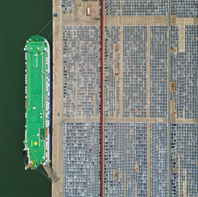 &Ocirc; t&ocirc; sẵn s&agrave;ng xuất khẩu tại cảng Y&ecirc;n Đ&agrave;i, tỉnh Sơn Đ&ocirc;ng ph&iacute;a đ&ocirc;ng Trung Quốc. Ảnh: Getty Images.&nbsp;