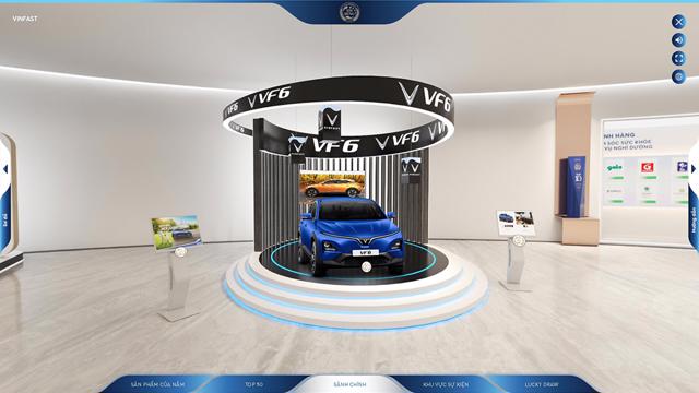 VinFast VF6 xuất hiện bên trong gian hàng ảo 