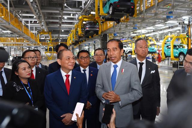 Tổng thống&nbsp;Joko Widodo mong muốn VinFast sẽ mở rộng đầu tư v&agrave;o lĩnh vực xe điện tại Indonesia.