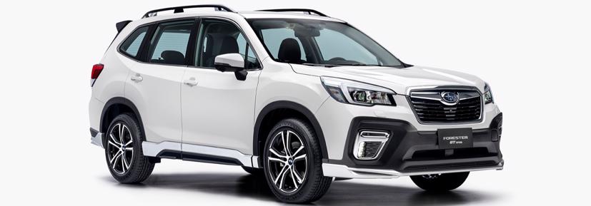Ngoại thất của Subaru Forester khi gắn bộ phụ kiện GT Edition.