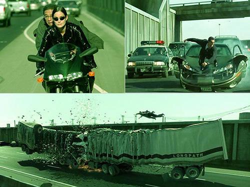 Một cảnh phá xe trong phim bom tấn Hollywood.