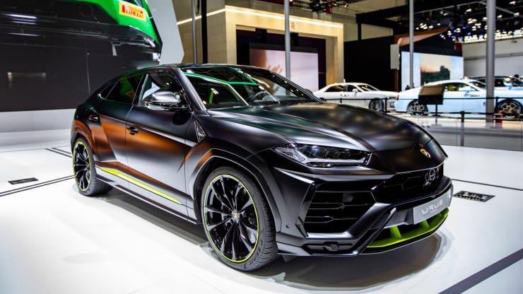 Lamborghini Urus được trưng bày trong Triển lãm Ô tô Quốc tế Bắc Kinh 2020 (Auto China 2020) tại Trung tâm Triển lãm Quốc tế Trung Quốc vào ngày 1 tháng 10 năm 2020 ở Bắc Kinh, Trung Quốc.