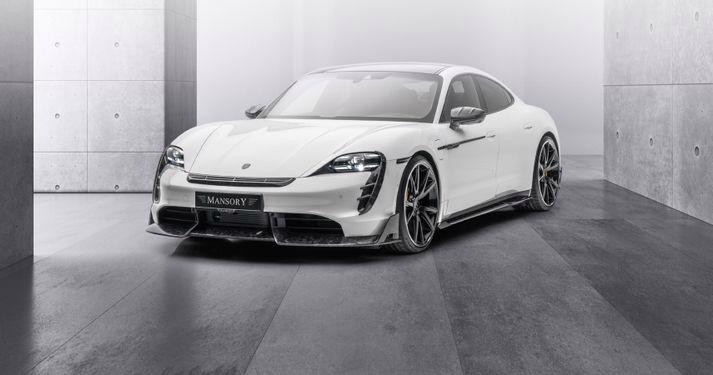 Porsche Taycan ấn tượng trong bộ c&#225;nh độ từ Mansory - Ảnh 1