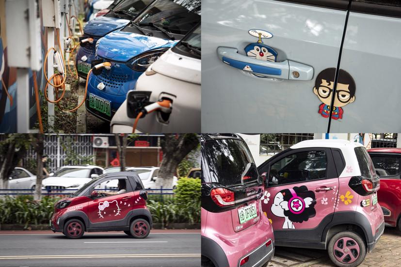 Baojun E100 EV tùy chỉnh chạy khắp thành phố.