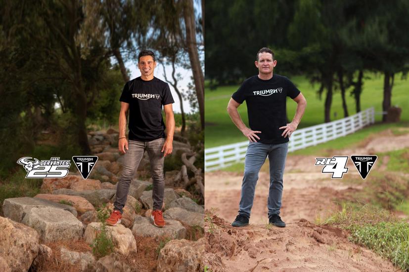 Hai tay đua sẽ tham gia vào chiến lược sản xuất xe mô tô địa hình mới của Triumph.