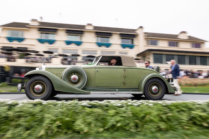 Chiếc Packard 1006 Twelve Dietrich Convertible Runabout năm 1933 này đã giành được vị trí đầu tiên trong hạng mục Bảo tồn trước chiến tranh. Ví dụ duy nhất còn sót lại được biết đến của loại này mang màu sơn xanh ô liu nguyên bản. Chỉ với hai chủ sở hữu trước đó, nó được chủ sở hữu hiện tại là John và Heather Mozart ở Palo Alto, Calif đưa đến sự kiện