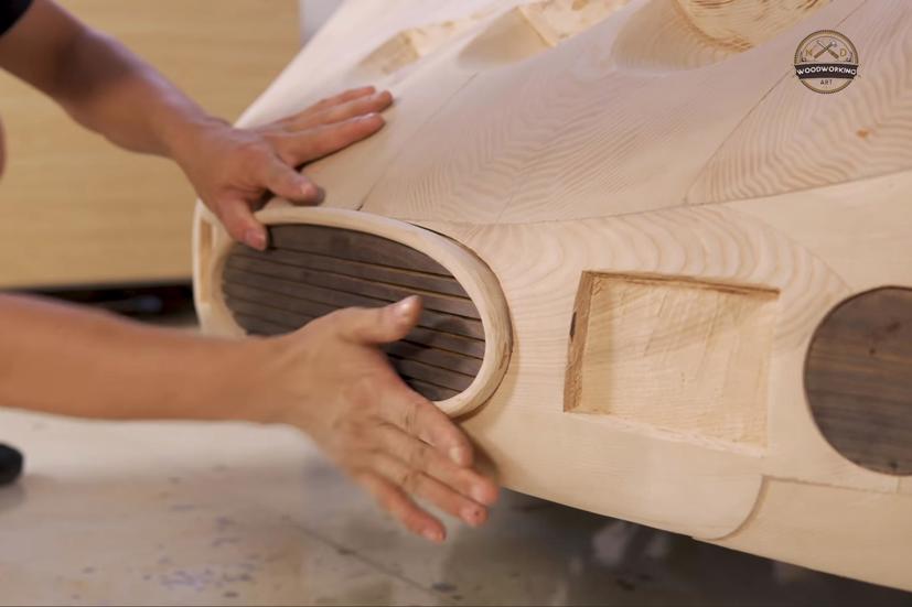 Si&#234;u xe Ferrari bằng gỗ do người Việt s&#225;ng chế trong chỉ 70 ng&#224;y - Ảnh 6