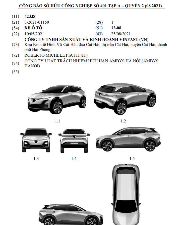 Vẫn chưa có nhiều thông tin về 2 mẫu SUV được VinFast đăng ký bản quyền.