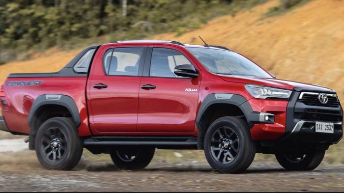 Toyota Hilux 2022 tại Philippines có ngoại hình không đổi so với phiên bản hiện tại đã ra mắt từ năm ngoái nhưng được nâng cấp một số tính năng.
