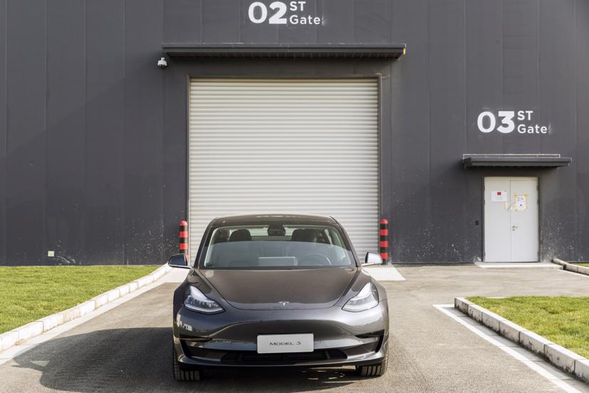 Tesla Model 3 tại nhà máy Gigafactory ở Thượng Hải. Ảnh: Bloomberg.
