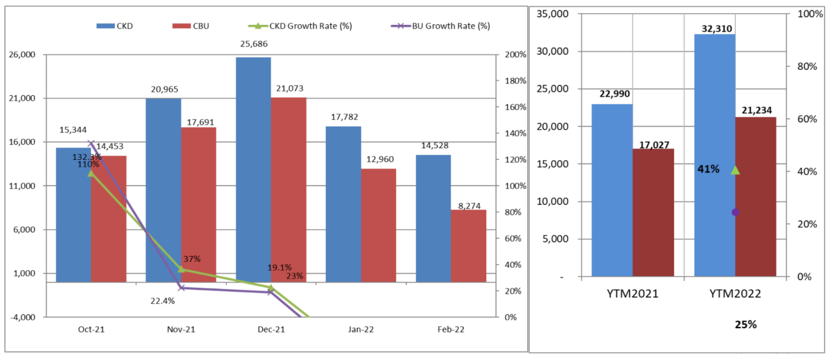 Thị trường &#244; t&#244; th&#225;ng 2: Giảm mạnh do... Tết - Ảnh 1