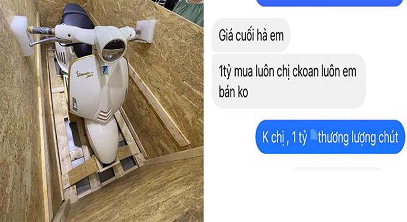 Nhiều chủ xe đăng nguyên cả đoạn trao đổi với khách hàng để khẳng định độ "hot" của Vespa 946 Christian Dior vẫn đang được săn lùng trên thị trường.