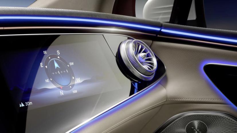 Mercedes-Benz tiết lộ thiết kế nội thất SUV EQS - Ảnh 5