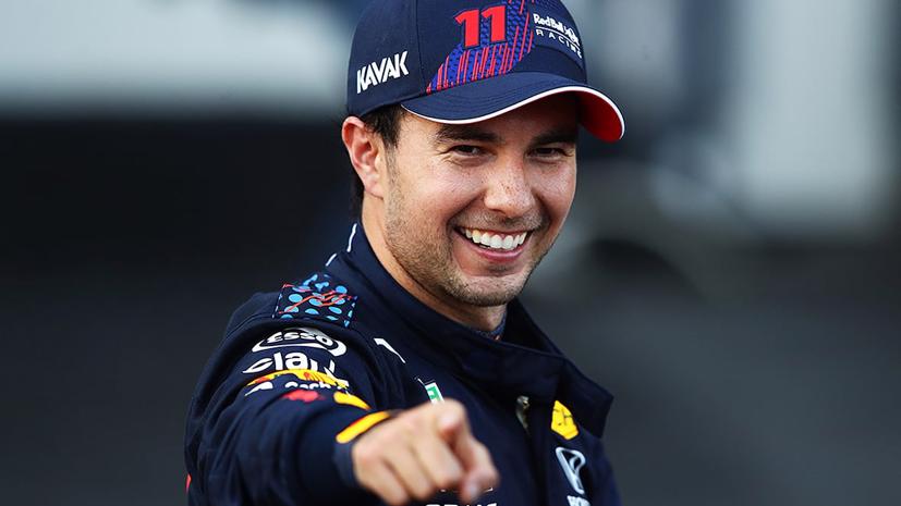 Tay đua Sergio Perez của Red Bull.