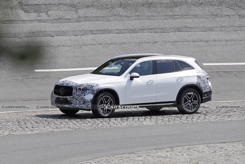 Mercedes GLC SUV 2023 lộ teaser đầu ti&#234;n - Ảnh 2