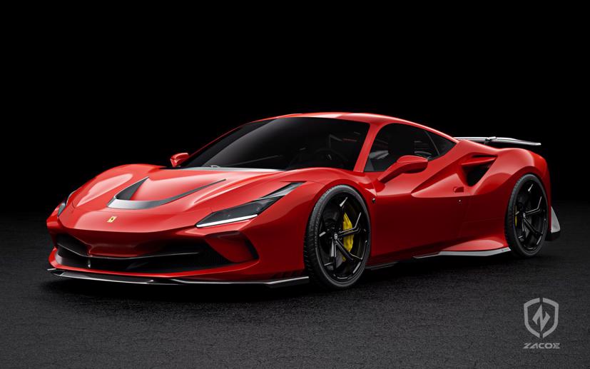 Si&#234;u xe Ferrari F8 Tributo nổi bật với phụ kiện từ sợi carbon - Ảnh 3