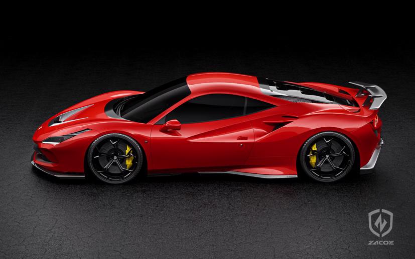 Si&#234;u xe Ferrari F8 Tributo nổi bật với phụ kiện từ sợi carbon - Ảnh 1