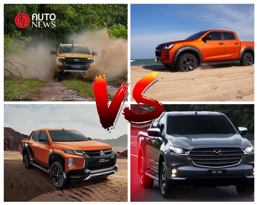 Cuộc đua thị phần xe bán tải thị trường Việt được cho đang không cân sức.