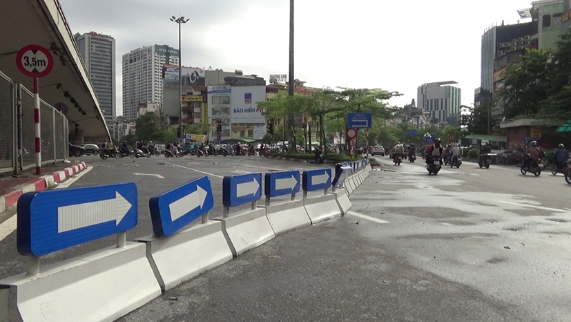 Sở GTVT Hà Nội thí điểm phân luồng tổ chức giao thông tại nút giao Ngã Tư Sở từ ngày 18/6