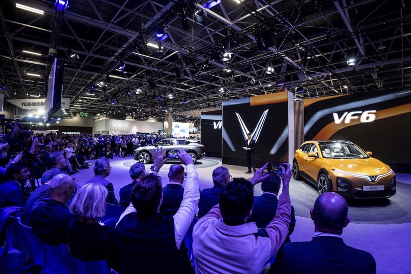 Gian hàng của VinFast tại Paris Motor Show 2022.
