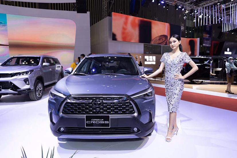 D&#224;n hoa hậu, mẫu T&#226;y xuất hiện tại Vietnam Motor Show 2022 - Ảnh 12