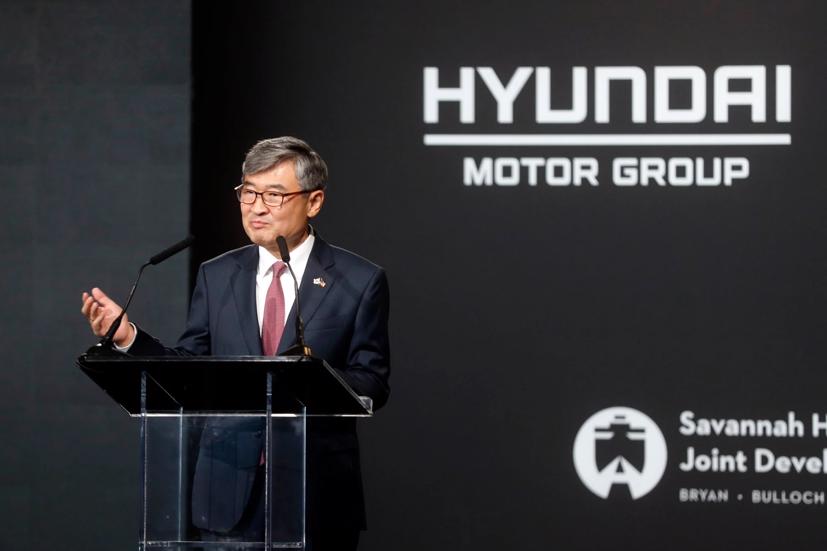 Cho Tae-yong, Đại sứ Hàn Quốc tại Mỹ, phát biểu tại lễ khởi công Nhà máy Hyundai Meta vào ngày 25 tháng 10 vừa qua.