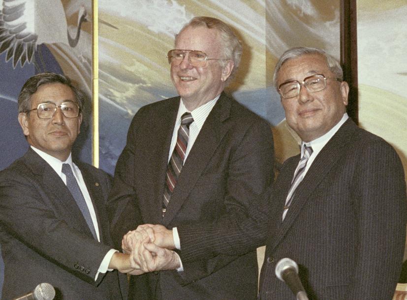 Toyoda là người có vai trò rất lớn trong việc đàm phán thương mại đưa nhà sản xuất Nhật Bản đến thị trường Mỹ.