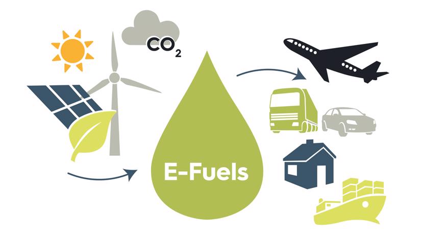 Nhiên liệu điện tử (e- fuel) còn được gọi là nhiên liệu tổng hợp, như dầu hỏa điện tử, e-methane hoặc e-methanol.