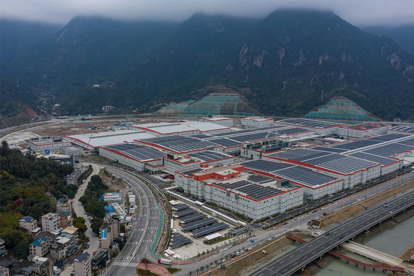 Cơ sở sản xuất CATL gần hoàn thành ở Ninh Đức, Trung Quốc.