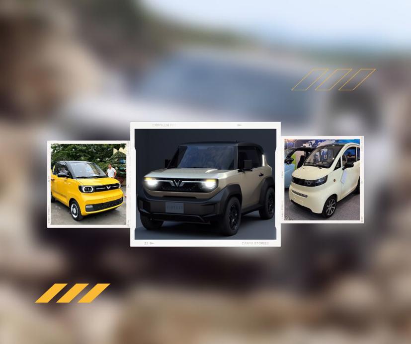 Các mẫu xe điện mini hiện đã được giới thiệu tại VIệt Nam và sẽ sớm nhận cọc thời gian tới.